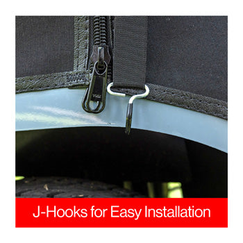 Icon i40 Black 4-Passenger Enclosure (3 Sided 4 passenger) -Track Style