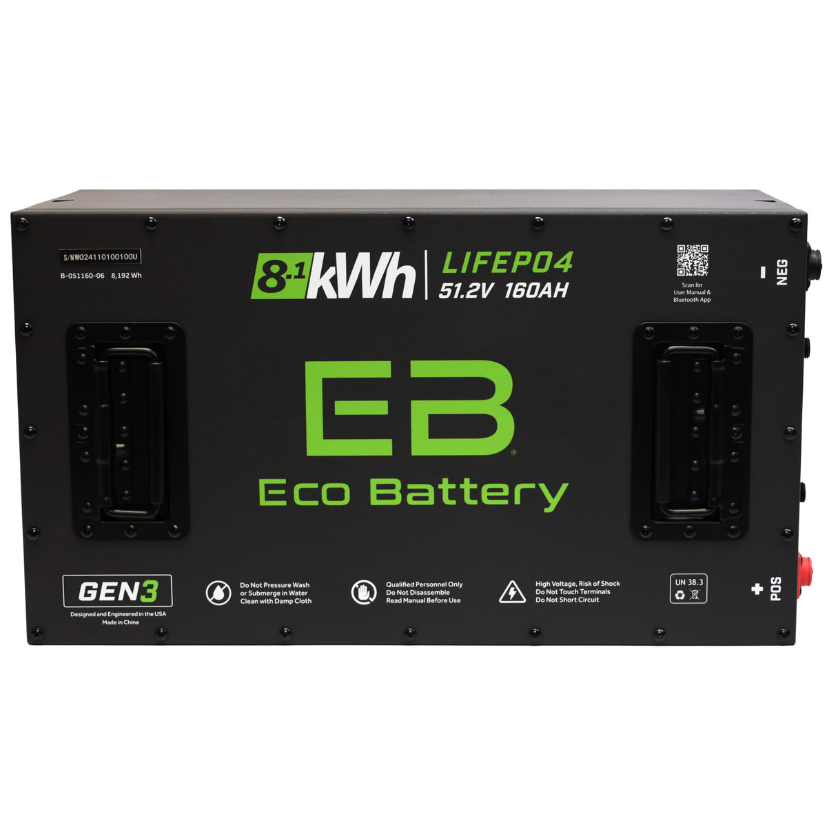 Yamaha G29/Drive 2007-2010 Eco Lithium 51.2V 160Ah GEN3 Battery Bundle 10 year warranty