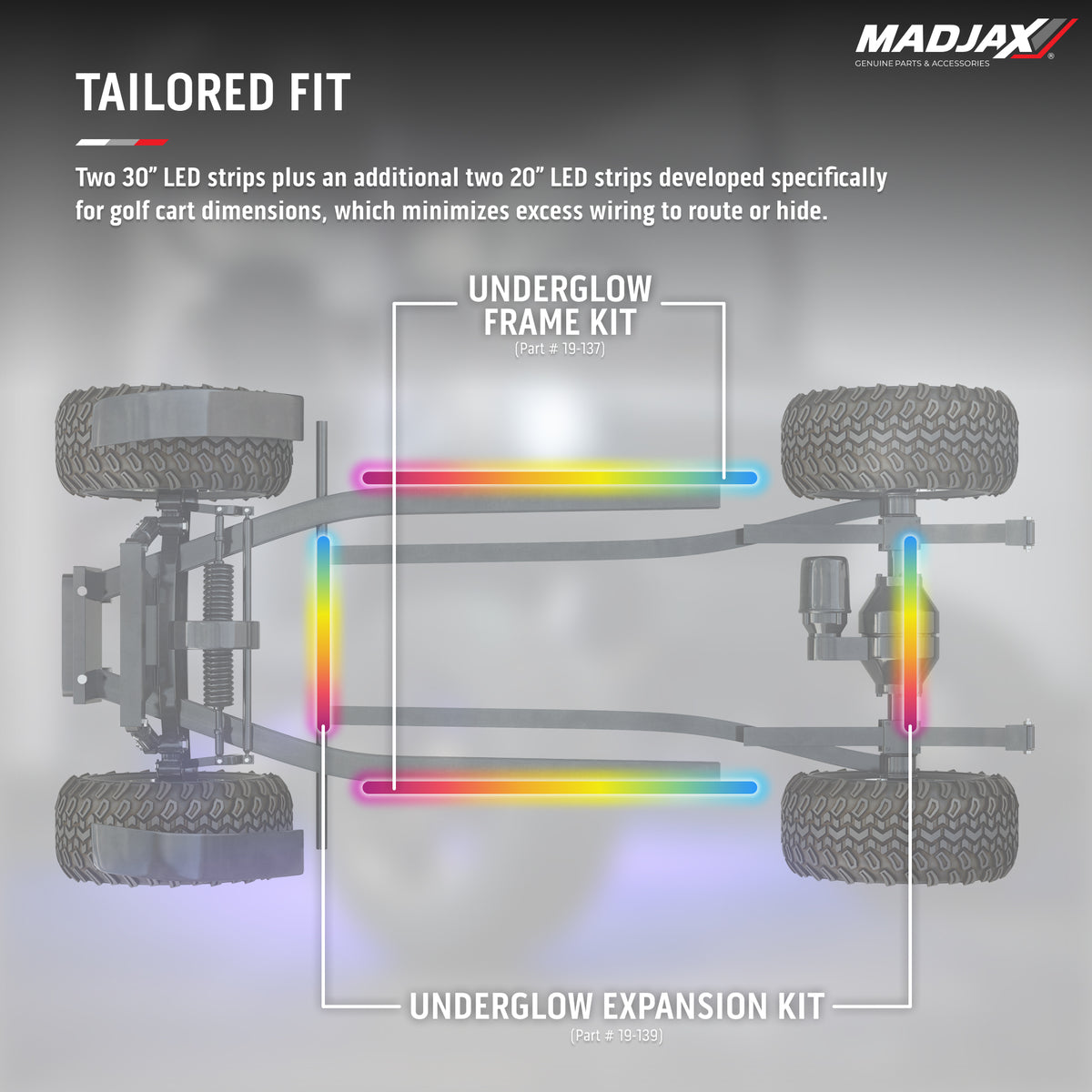 MadJax® Universal LUX Underglow Frame Kit