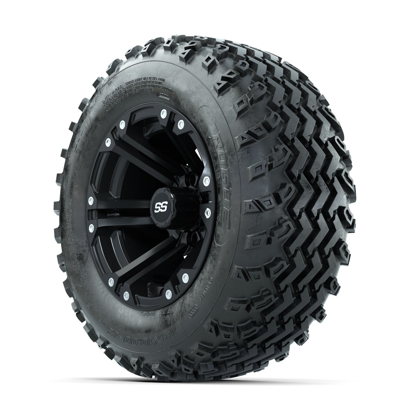 GTW Specter Matte Black 12 in Wheels with 23x10.00-12 Rogue All Terrain Tires Full Set