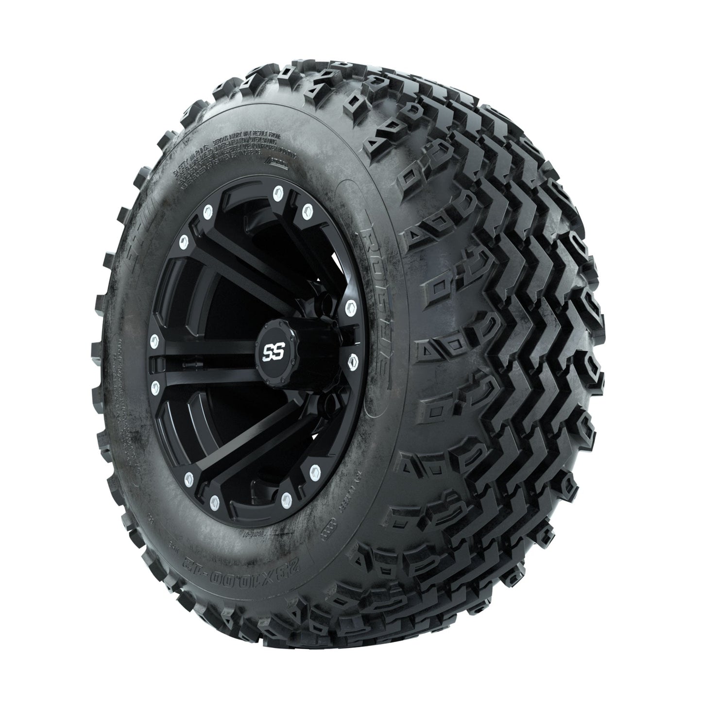 GTW Specter Matte Black 12 in Wheels with 23x10.00-12 Rogue All Terrain Tires Full Set