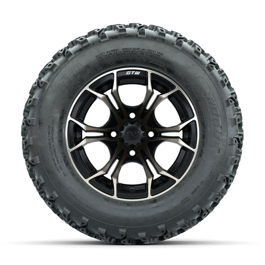 GTW Spyder Bronze/Matte Black 12 in Wheels with 23x10.00-12 Rogue All Terrain Tires Full Set
