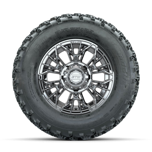 GTW Stellar Chrome 12 in Wheels with 23x10.00-12 Rogue All Terrain Tires Full Set