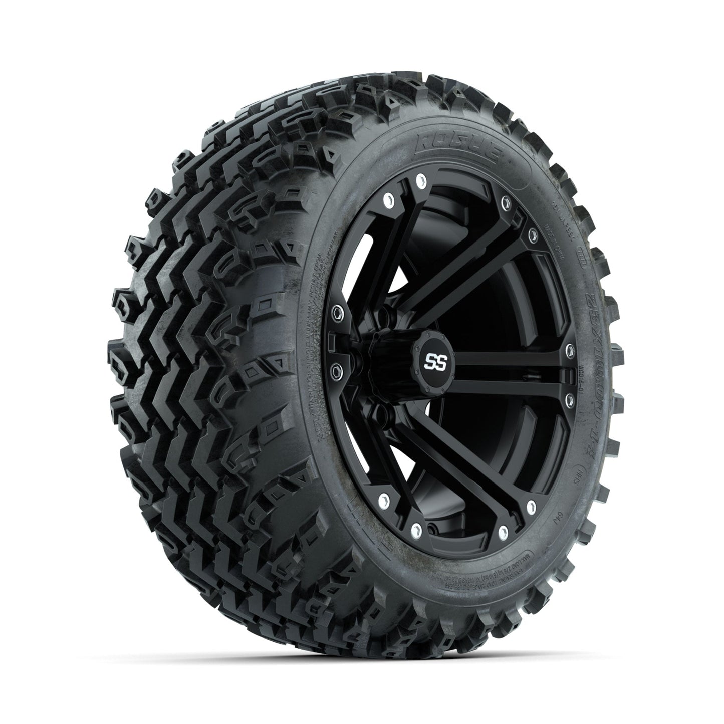 GTW Specter Matte Black 14 in Wheels with 23x10.00-14 Rogue All Terrain Tires Full Set