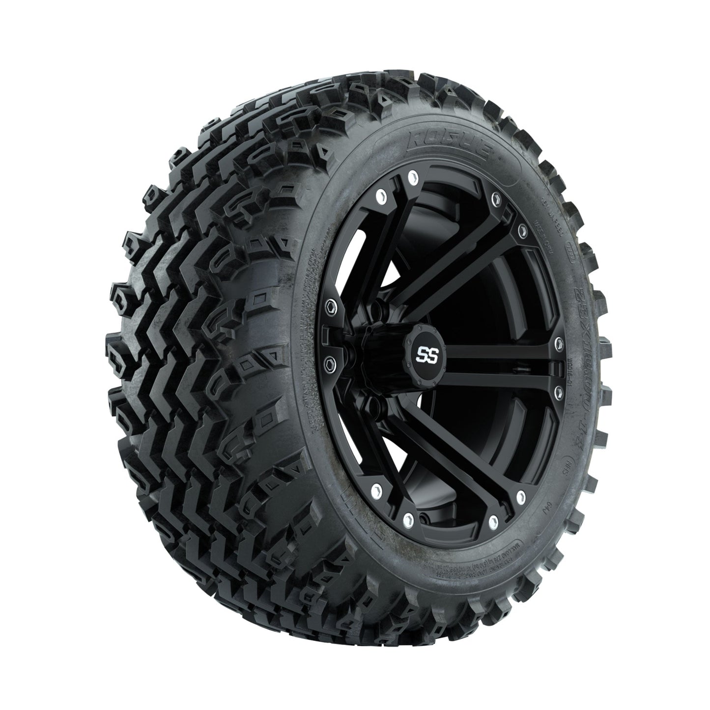 GTW Specter Matte Black 14 in Wheels with 23x10.00-14 Rogue All Terrain Tires Full Set
