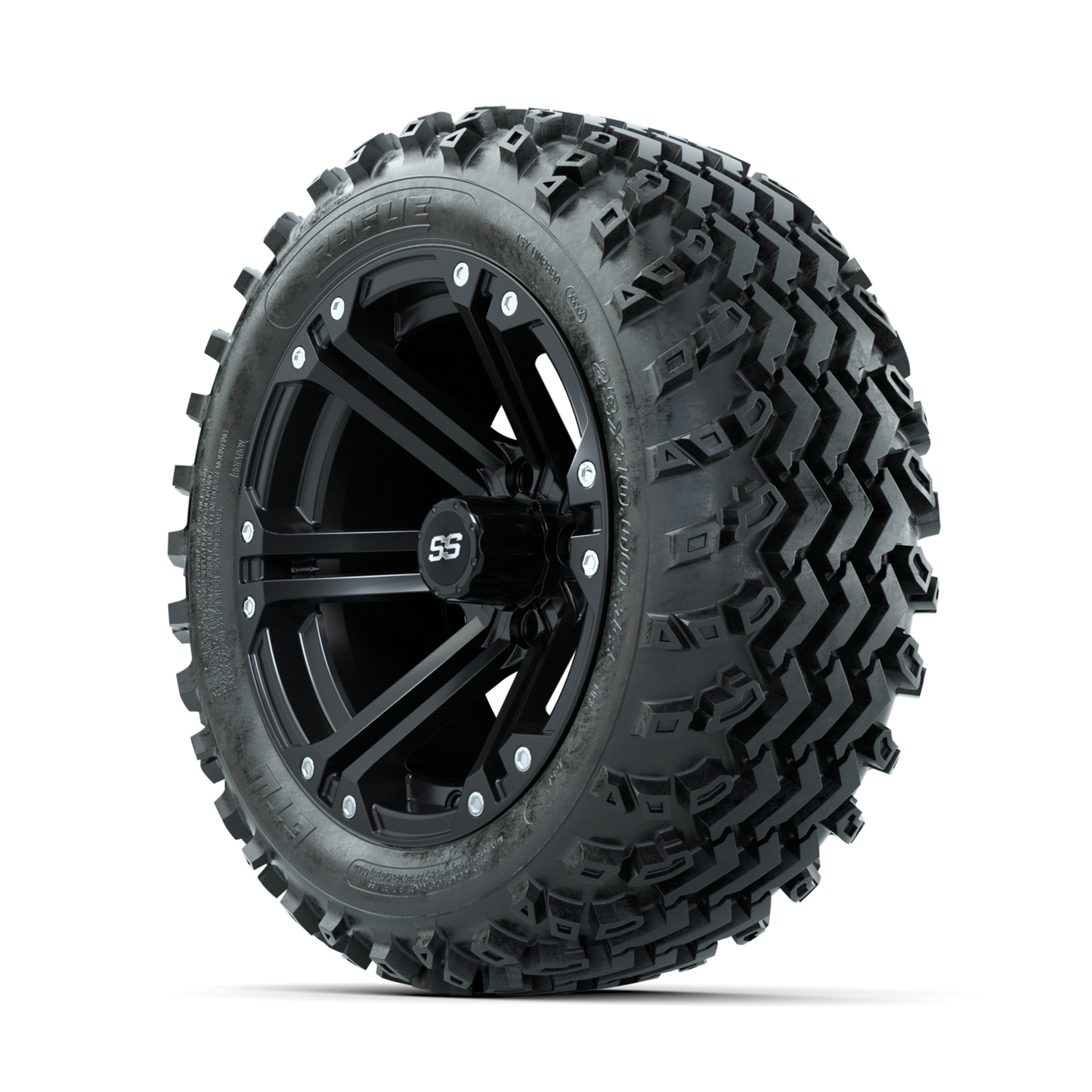 GTW Specter Matte Black 14 in Wheels with 23x10.00-14 Rogue All Terrain Tires Full Set