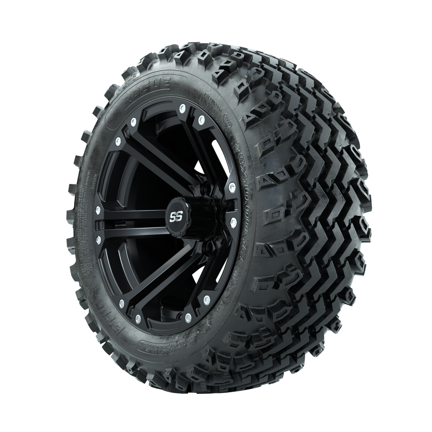 GTW Specter Matte Black 14 in Wheels with 23x10.00-14 Rogue All Terrain Tires Full Set