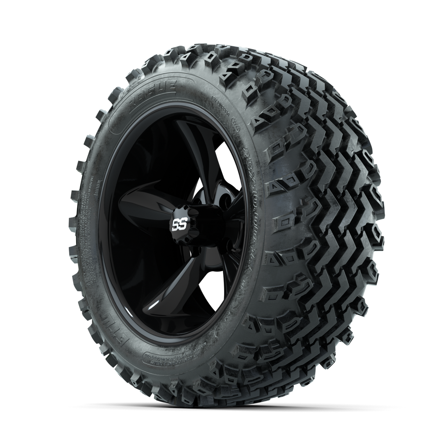 GTW Godfather Black 14 in Wheels with 23x10.00-14 Rogue All Terrain Tires Full Set