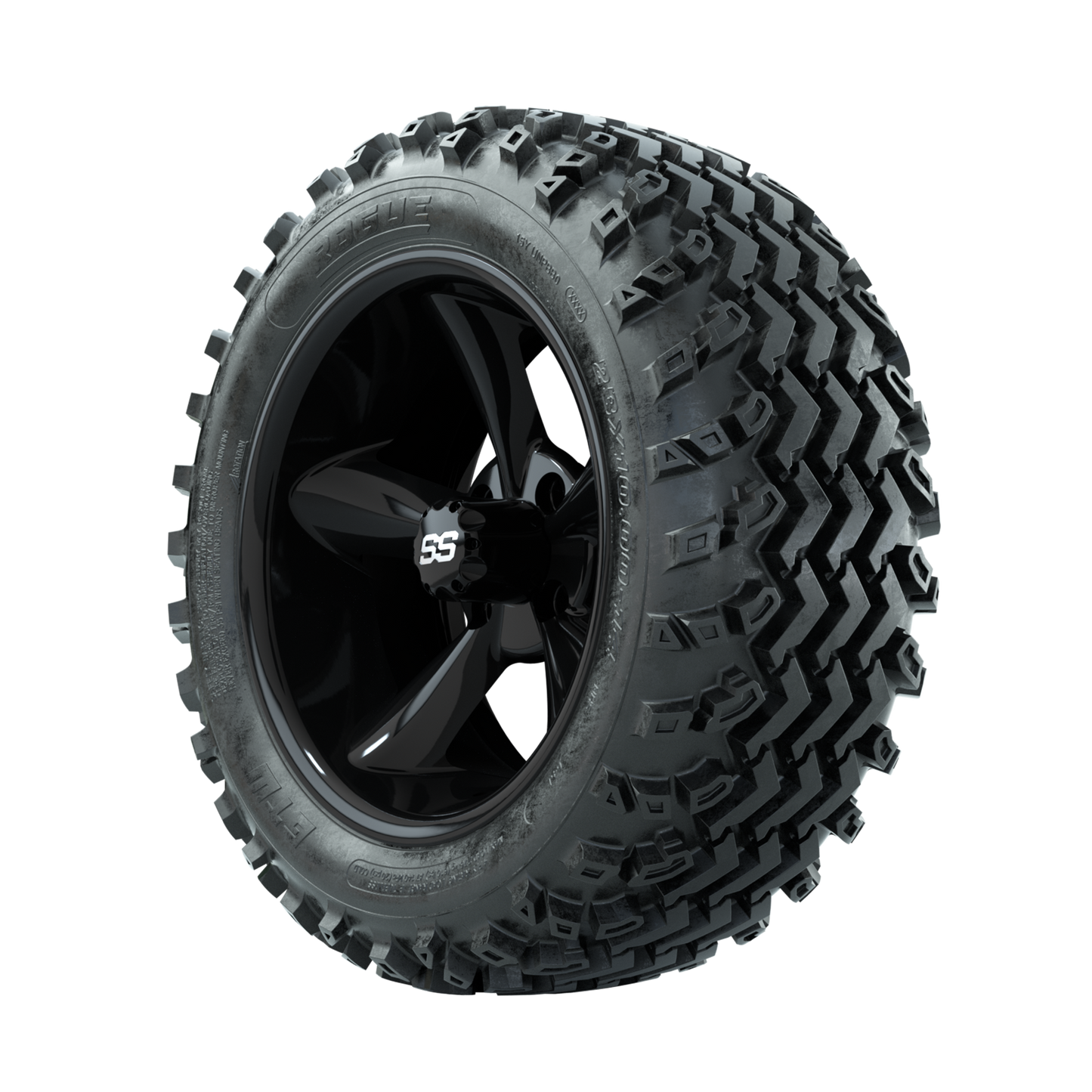 GTW Godfather Black 14 in Wheels with 23x10.00-14 Rogue All Terrain Tires Full Set