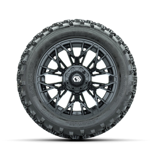 GTW Stellar Black 14 in Wheels with 23x10.00-14 Rogue All Terrain Tires Full Set