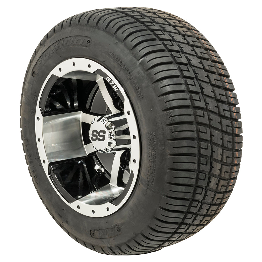 Set of (4) 10" GTW Storm Trooper Wheels on GTW® Fusion Street Tires