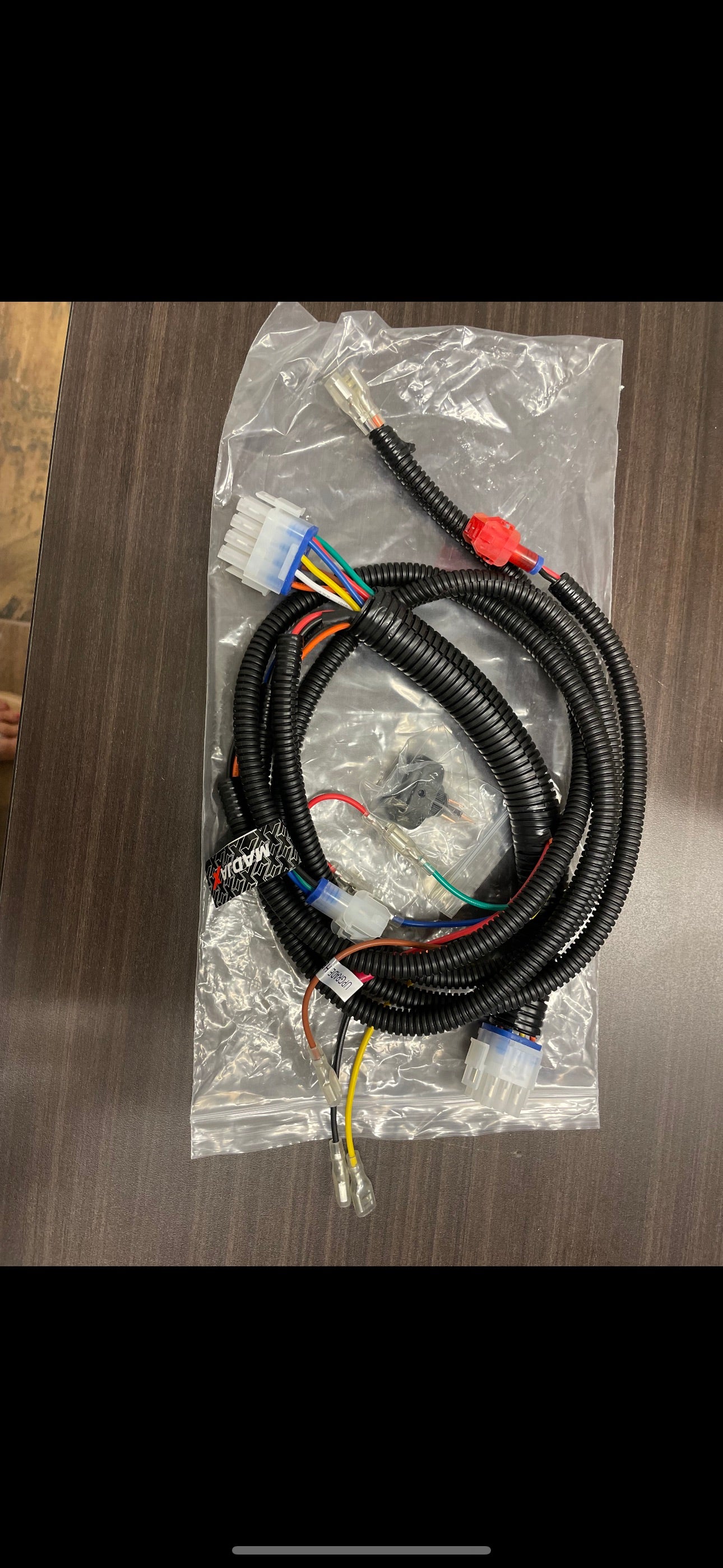 Alpha body kit head light harness