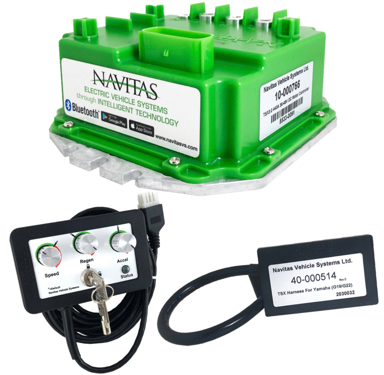 1996-07 Yamaha G19-G22 - Navitas 440-Amp 48v Controller Kit with Bluetooth