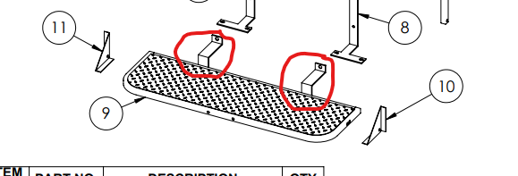 replacement foot plate brackets for the yamaha drive 1 and 2 Gtw mach 3