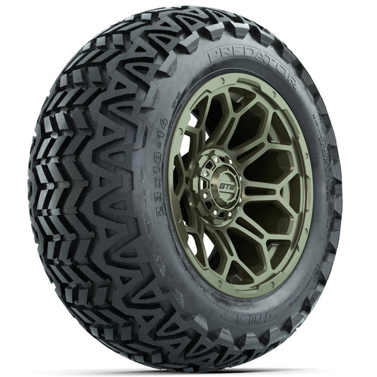 Set of (4) 14 in GTW Bravo Wheels with 23x10-14 GTW Predator All-Terrain Tires