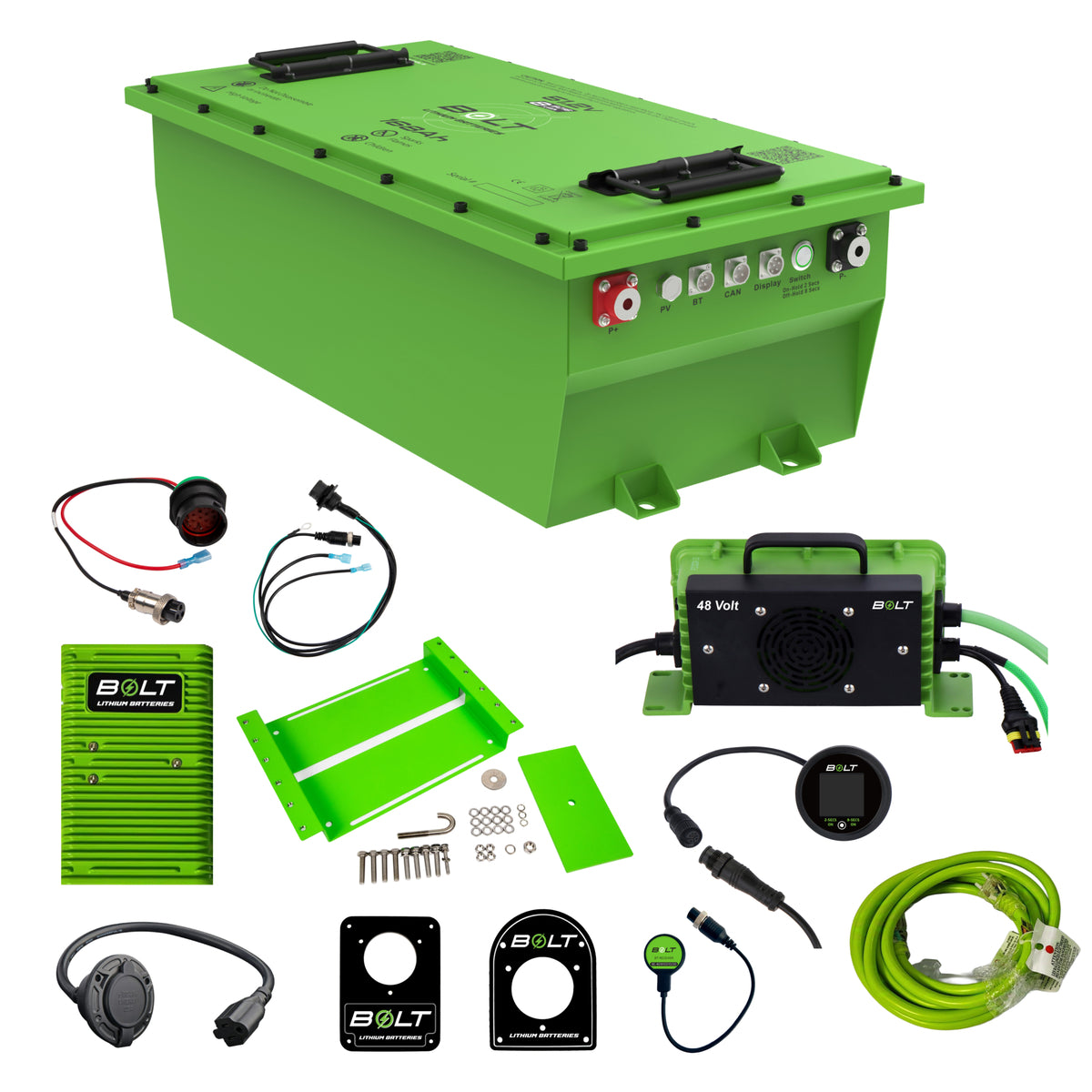 Bolt Energy Factory Sync 51.2V 168Ah Heated Lithium Battery Kit for Club Car