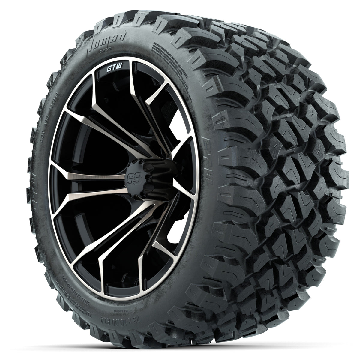 GTW Spyder Bronze/Matte Black 14 in Wheels with 23x10-14 GTW Nomad All-Terrain Tires Full Set