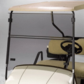 EZGO ST350 / Sport2 Tinted Bolt-Style Folding Windshield | 3/16" Acrylic