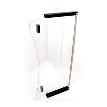 EZGO Express S6/L6 Clear Impact-Modified Folding Windshield | 3/16" Acrylic | 3/4" Struts