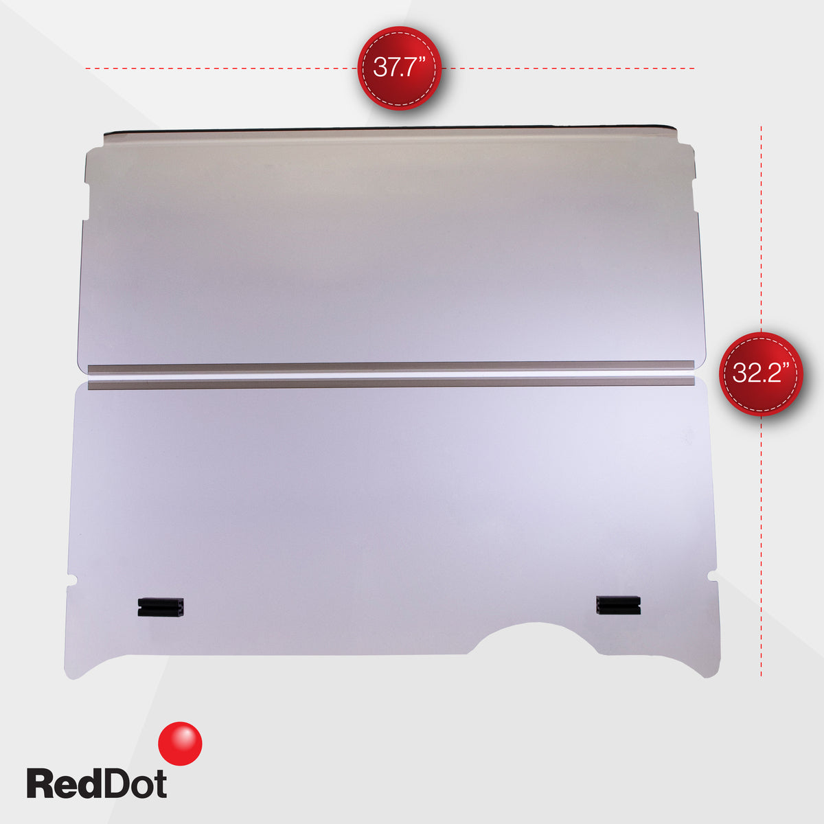 Tinted E-Z-GO RXV Folding Windshield - 1/4" Thick Acrylic (Years 2008-Up)