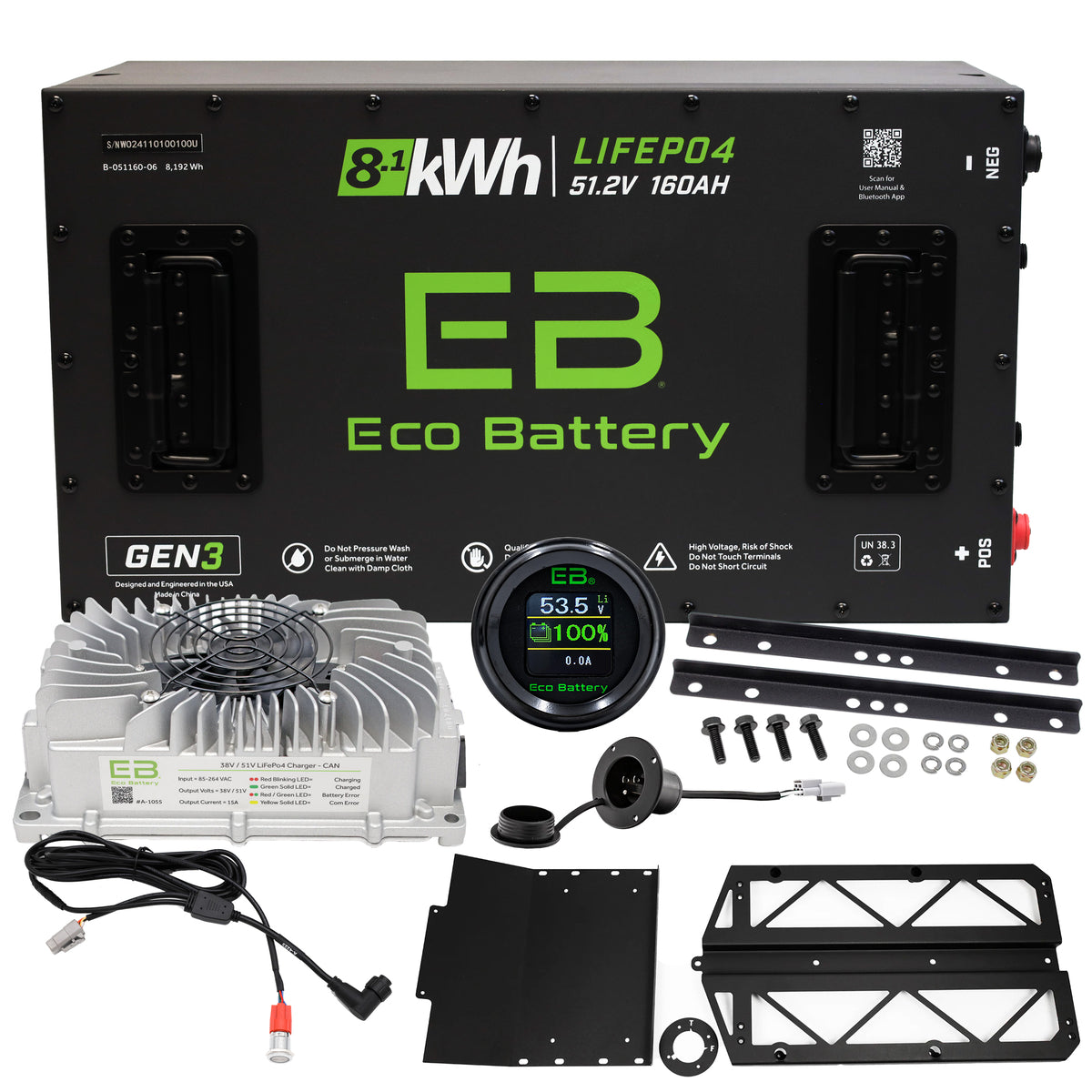 Eco battery Conversion for Polaris Ranger Ev gen 3 w/ 10 year warranty