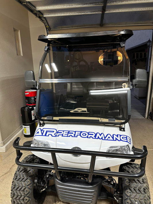 HDK Tinted Windshield Folding Style Golf Cart Part 3/16 acrylic MADE IN USA