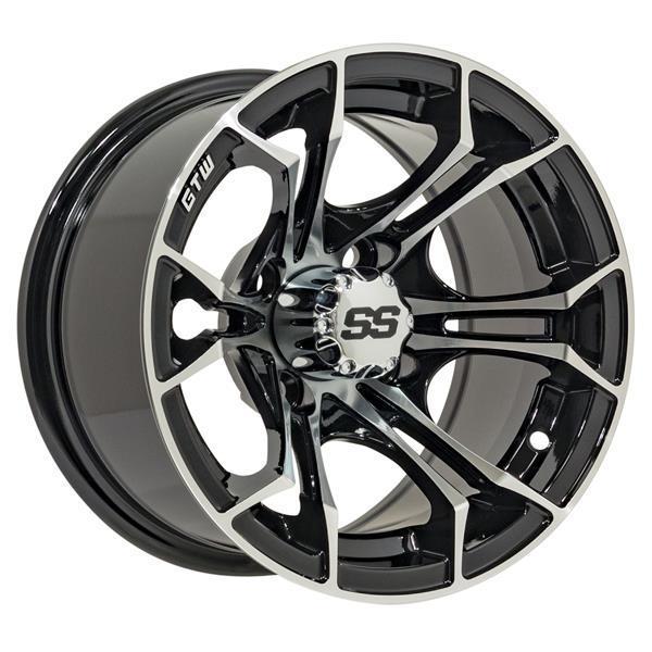 WHEEL, 12X7 SPYDER, ET-.25 MFB W/SS CAP