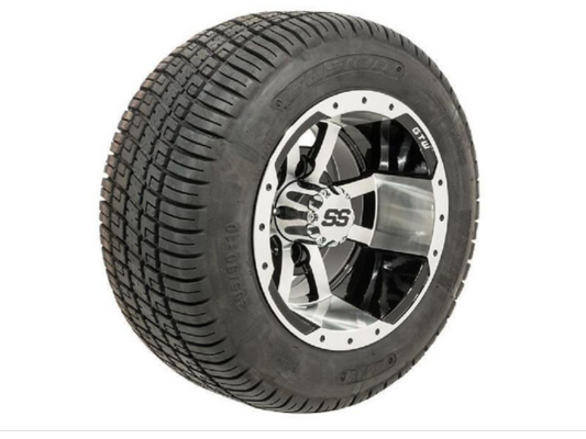 Set of (4) 10" GTW® Storm Trooper Wheels on GTW® Fusion Street Tires