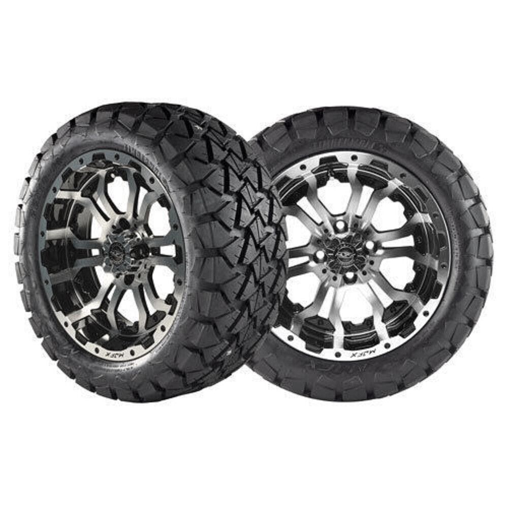 14 inch Omega Wheel mounted set of 4 on 22 inch Timberwolf All Terrain