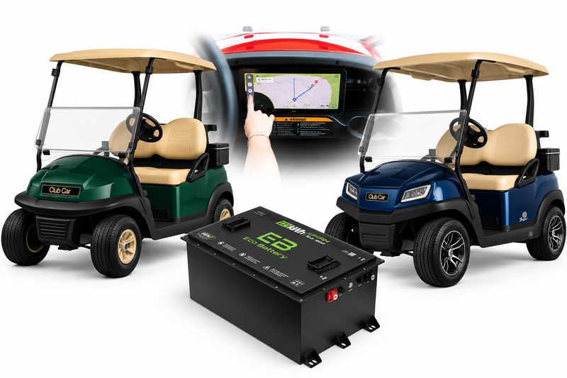 MadJax Kinect Touch Screen for Club Car with Eco Battery Lithium