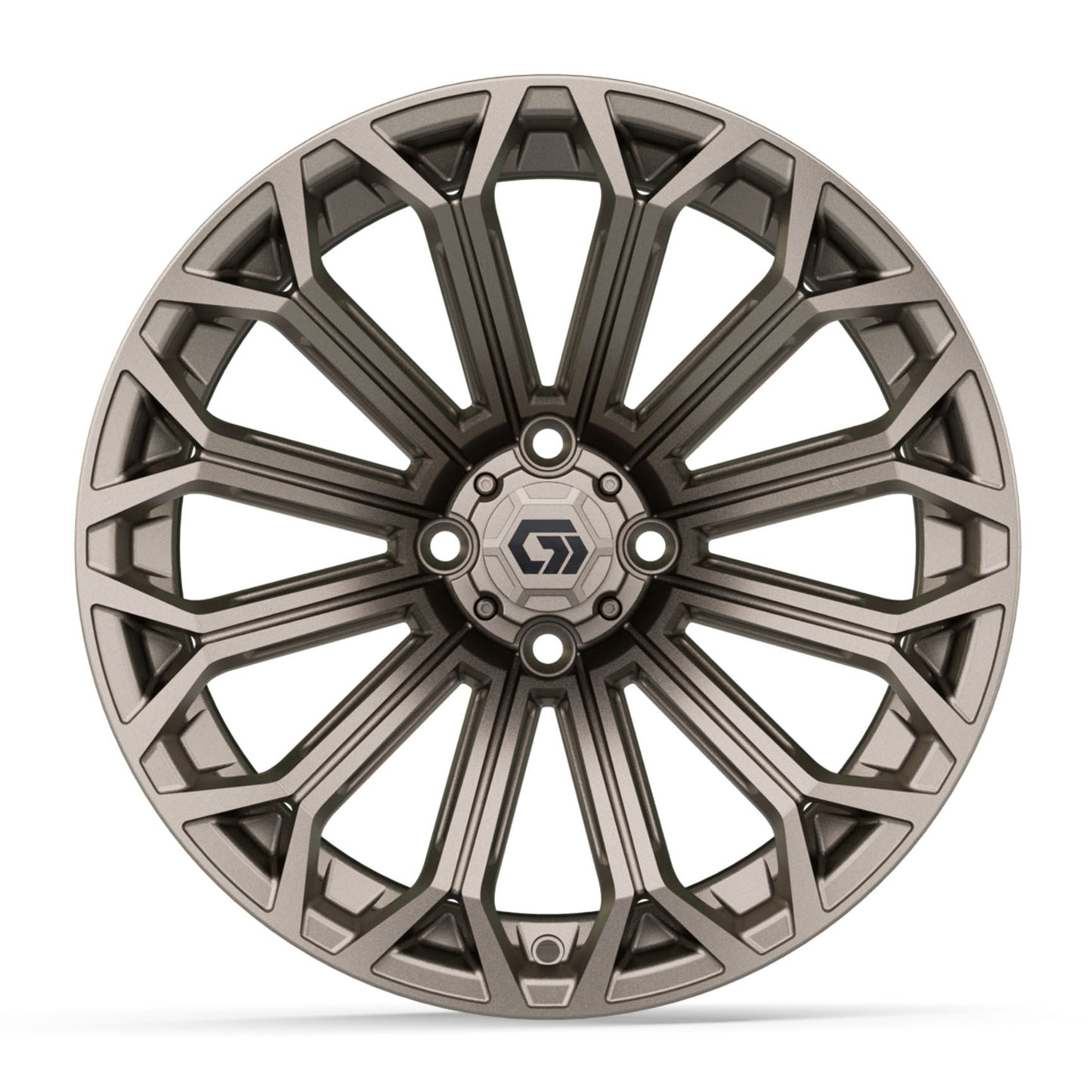 GTW® Phantom Matte Bronze 16" Golf Cart Wheel - Single