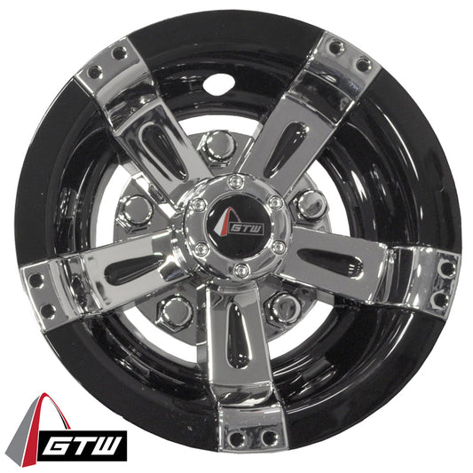 8" GTW Maverick Black & Chrome Wheel Cover (Universal Fit)