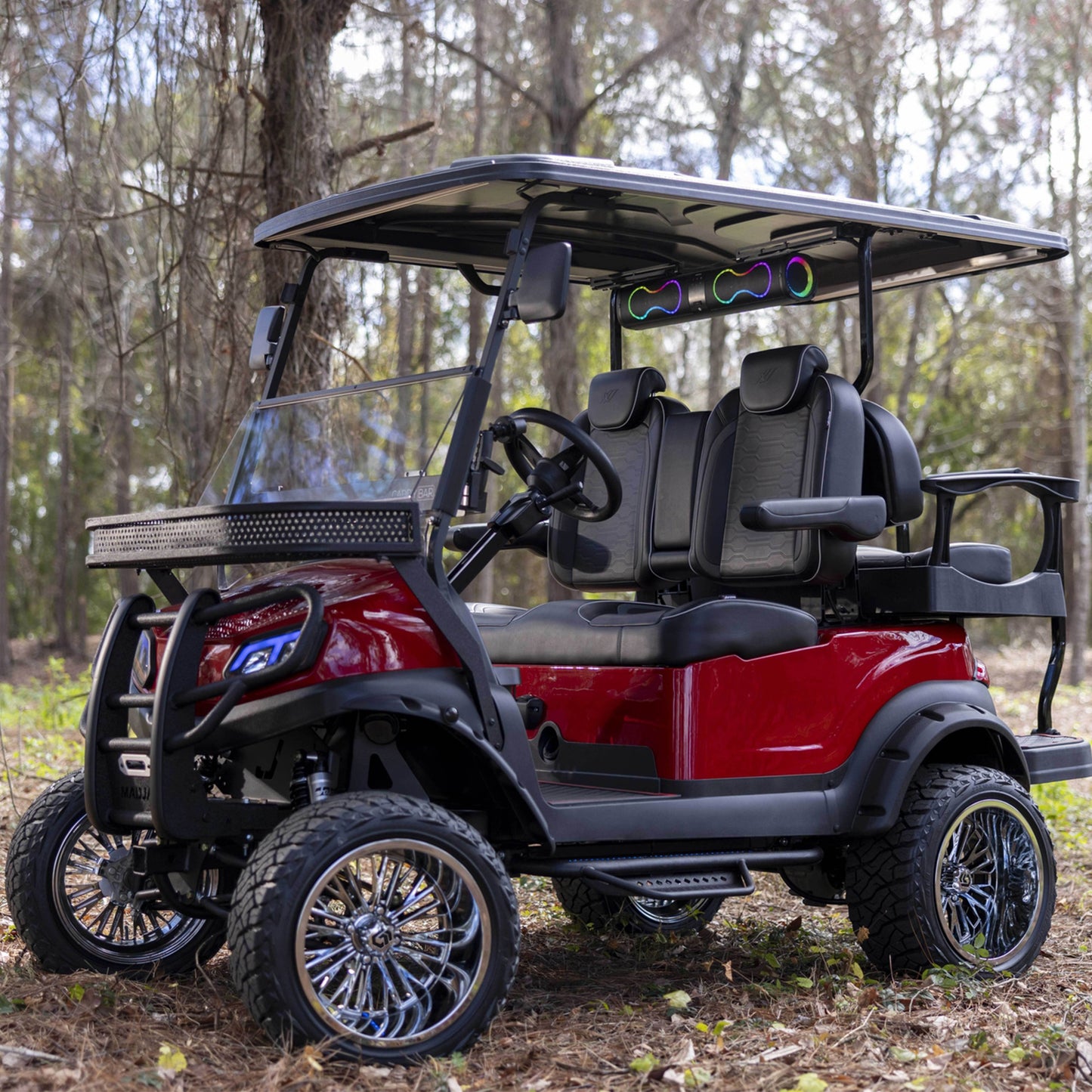 MadJax Black Commander Front Seat Cushions | EZGO TXT & MadJax XSeries Golf Carts