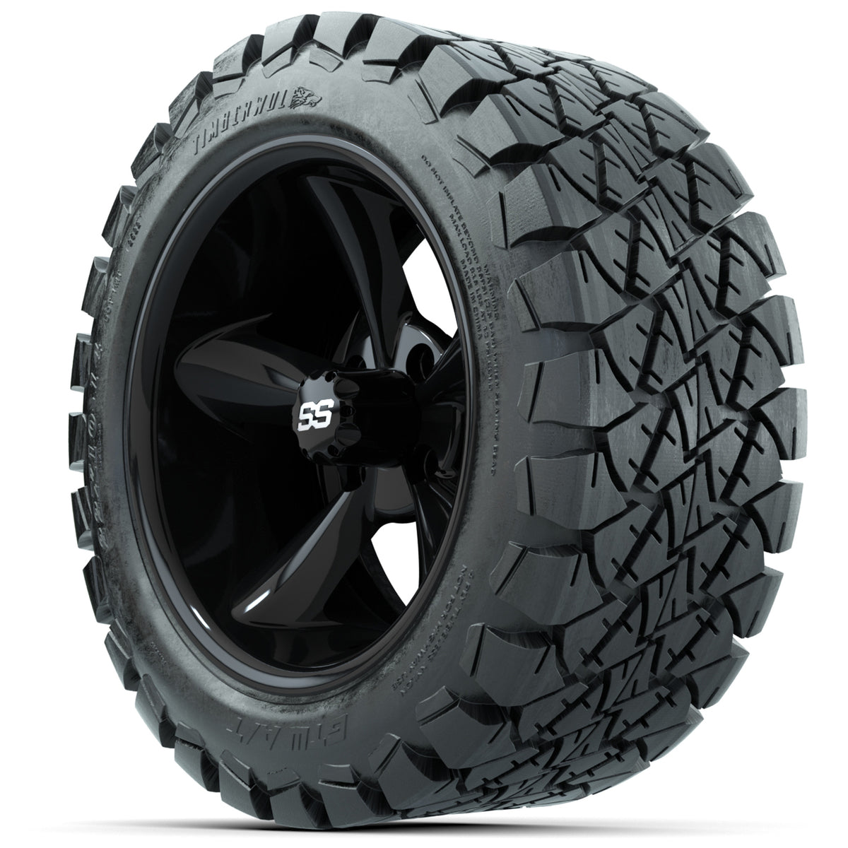 Set of (4) 14" GTW Godfather Wheels with 22x10-14 GTW Timberwolf All-Terrain Tires