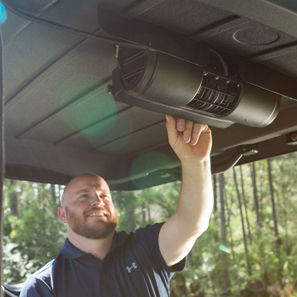 Breezeasy 3 Golf Cart Fan System with Voltage Converter | 12-48V Gas & Electric