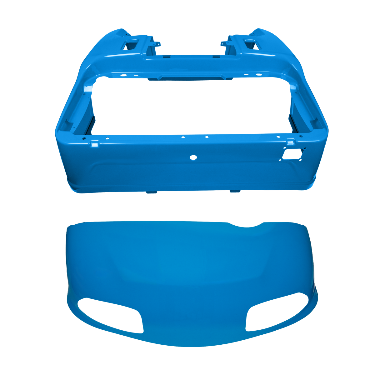 EZGO RXV Capri Blue Front Cowl & Rear Body Kit (2008-2023)