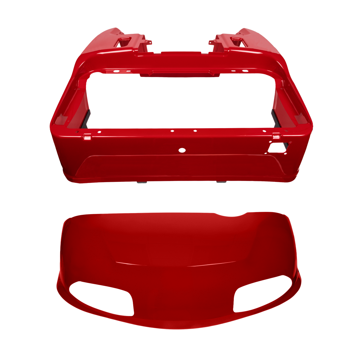 EZGO RXV Racer Red Front Cowl & Rear Body Kit (2008-2023)