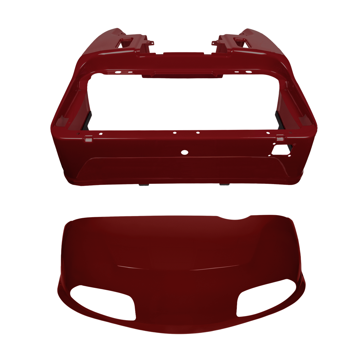 EZGO RXV Vintage Burgundy Metallic Front Cowl & Rear Body Kit (2008-2023)
