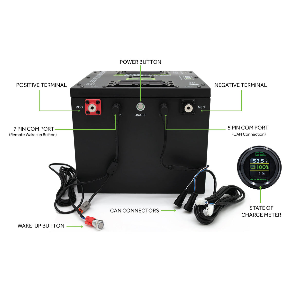 Eco Lithium Battery Complete Bundle Advanced Ev 2017-2021 60 ah Gen 3 10 Year Warranty