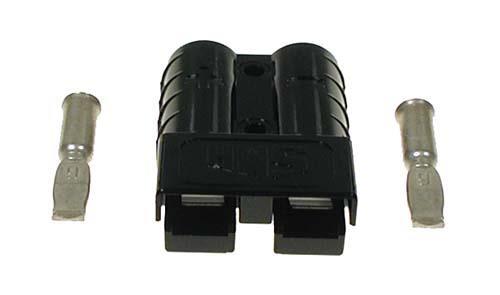 SB50 Black Anderson Plug with 6-Gauge Contacts #6331G3 | EZGO Electric 1983-1995