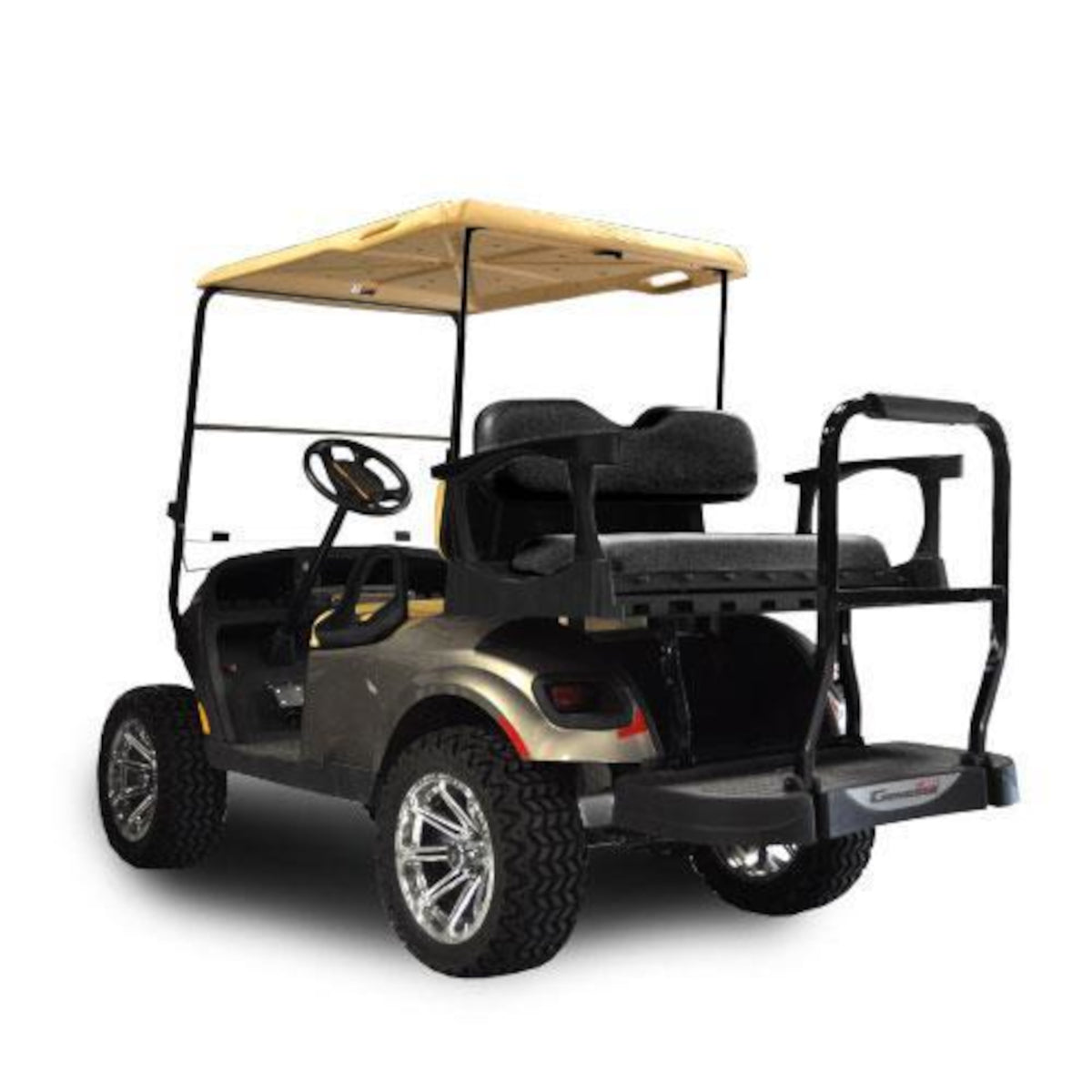 EZGO RXV MadJax Genesis 300 Rear Seat Standard Black Seat Cushions (Years 2008-2015)