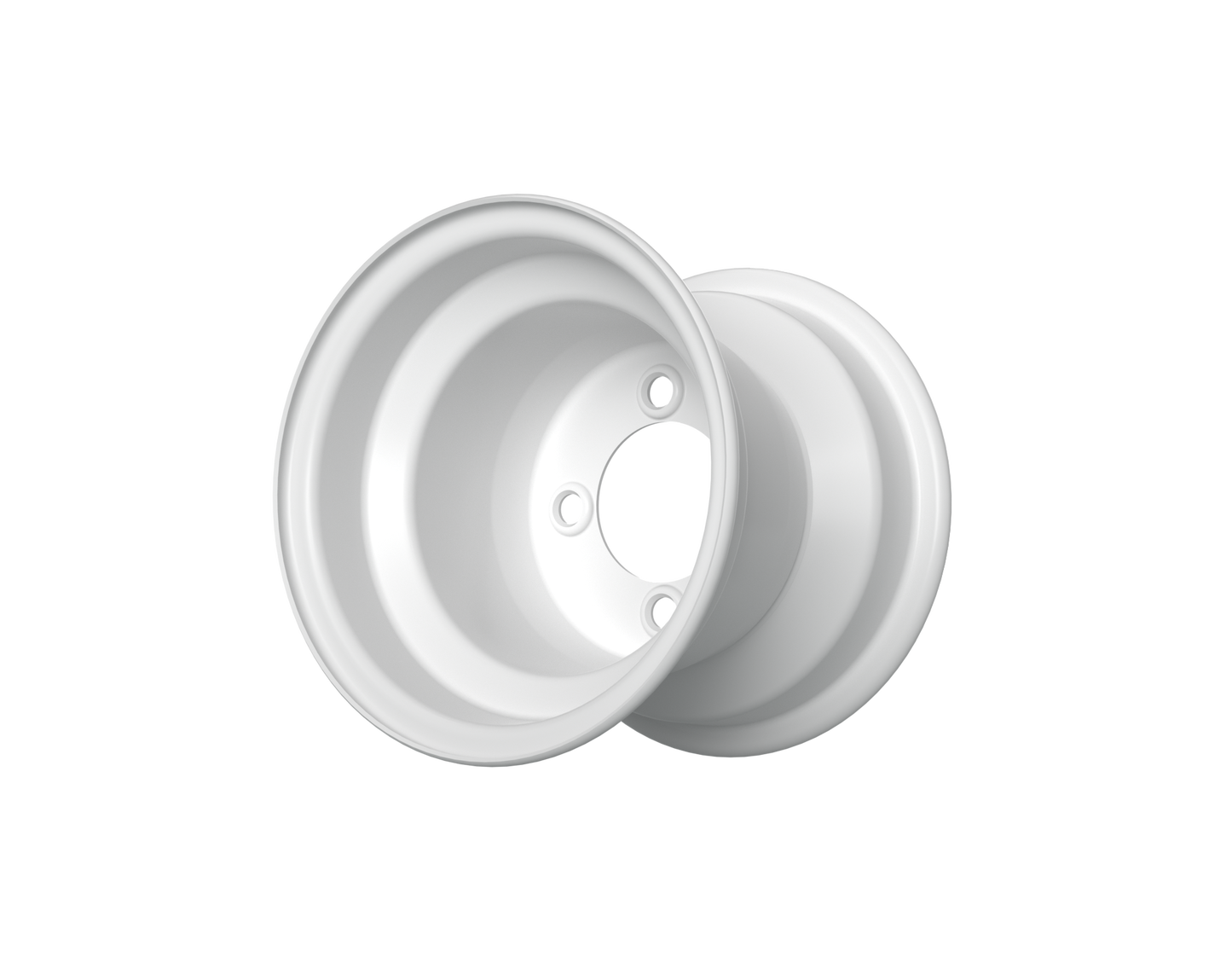 8" GTW White Steel Wheel (2:5 Offset)
