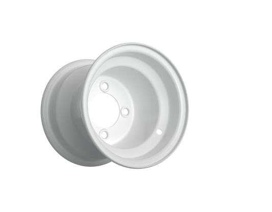 8" GTW White Steel Wheel (2:5 Offset)