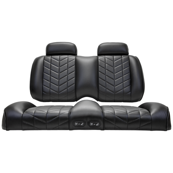 CLUB CAR PRECEDENT ONWARD TEMPO AVIATOR BLACK THERMAFLEX HEATED COOLED SEAT CUSHIONS