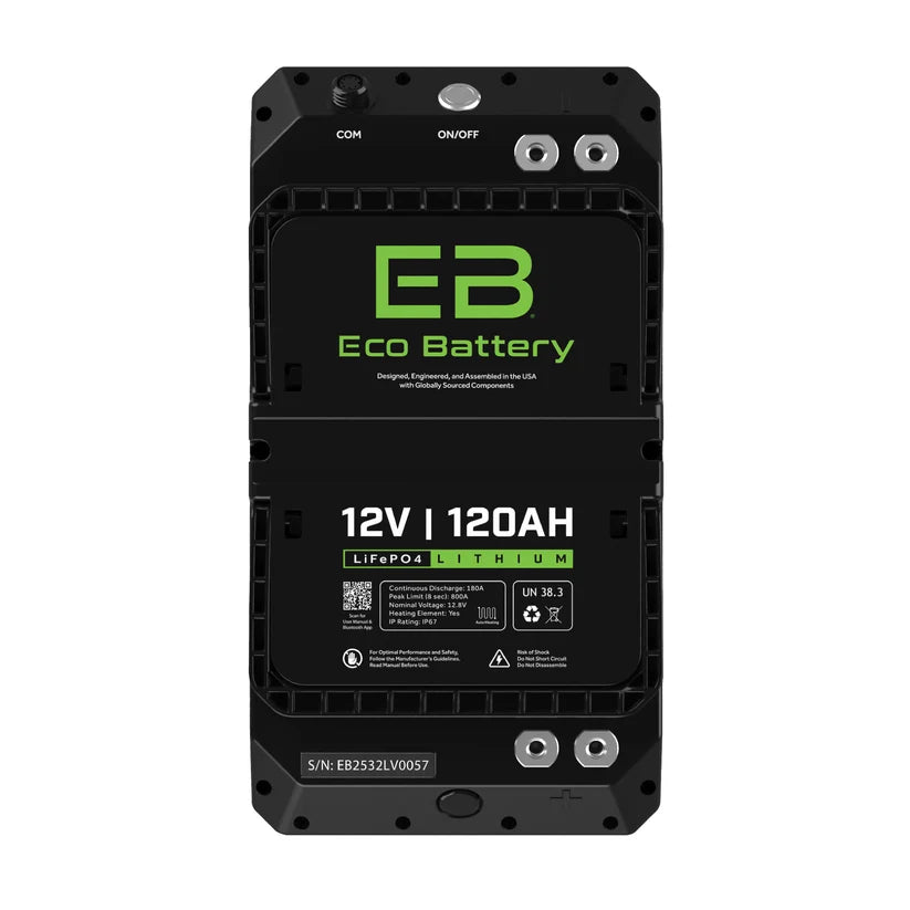 Eco Battery 12V 120Ah Lithium Battery for RV & Marine
