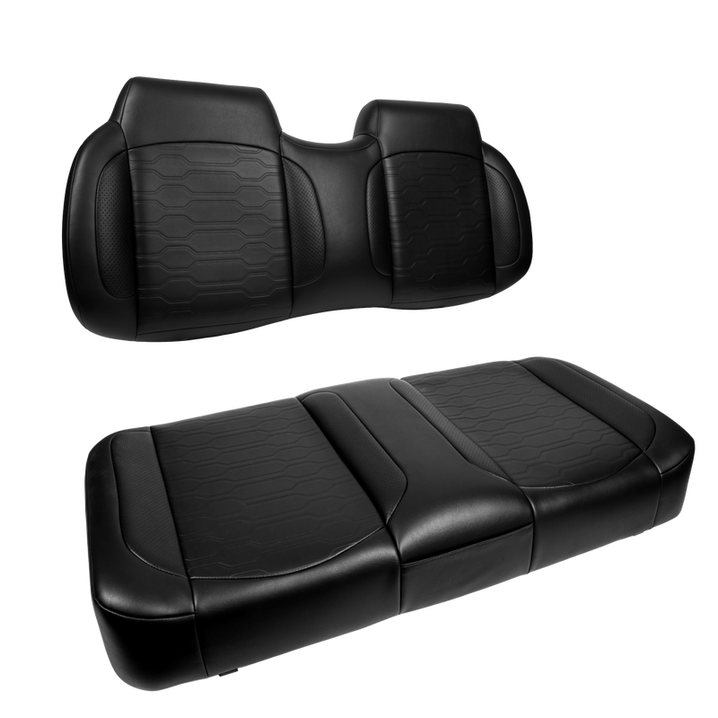MadJax Black Aspen Front Seat Cushions | Club Car Precedent, Tempo, Onward