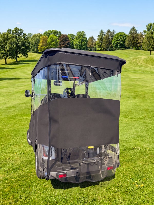 RedDot Icon i40x 4-Passenger Golf Cart Enclosure – Track Style | Black