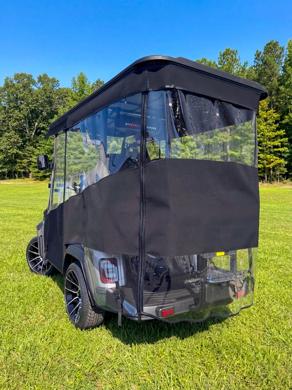 RedDot Icon i40x 4-Passenger Golf Cart Enclosure – Track Style | Black