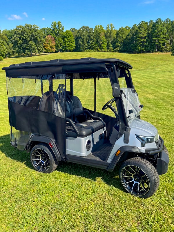 RedDot Icon i40x 4-Passenger Golf Cart Enclosure – Track Style | Black