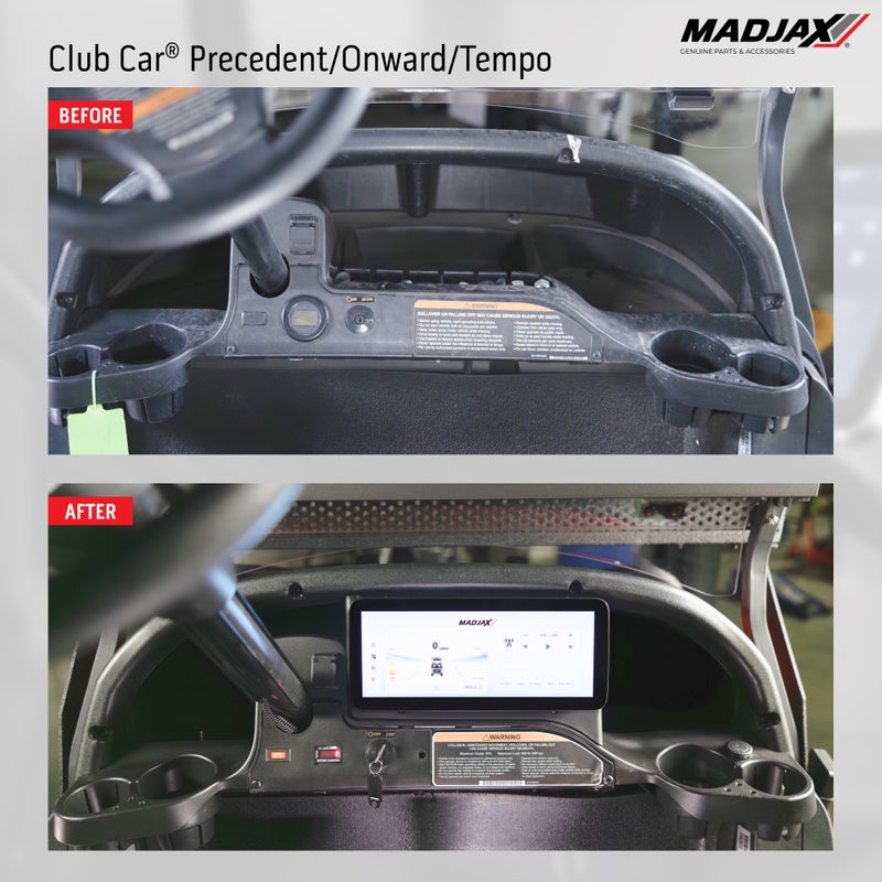 MadJax Kinect 12.3" Touchscreen Display for EZGO Club Car Precedent Tempo Onward